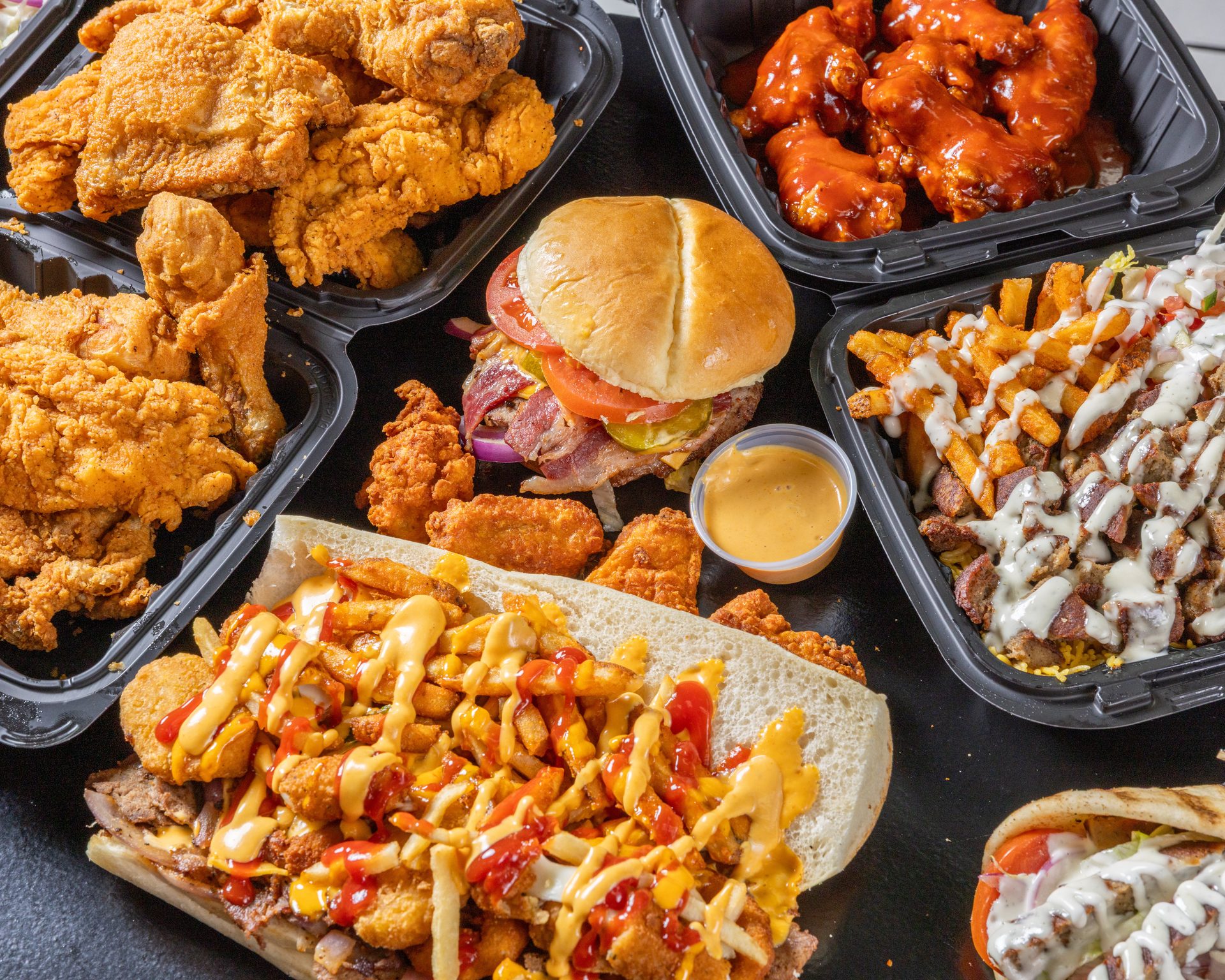 The whole menu, late into the night