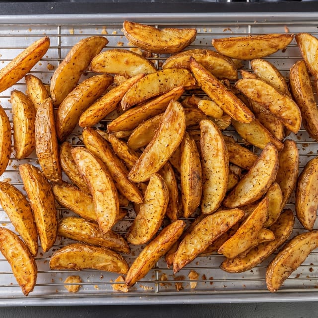 Catering Tray of Potato Wedges.